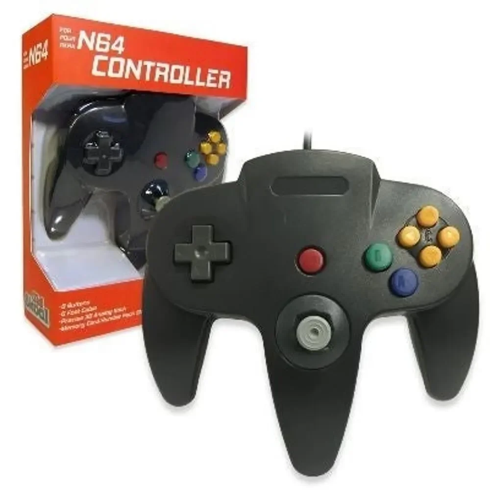 4 N64 Controllers 4 Colors Bundle (NEW) Blue Red Yellow Black Nintendo Old Skool